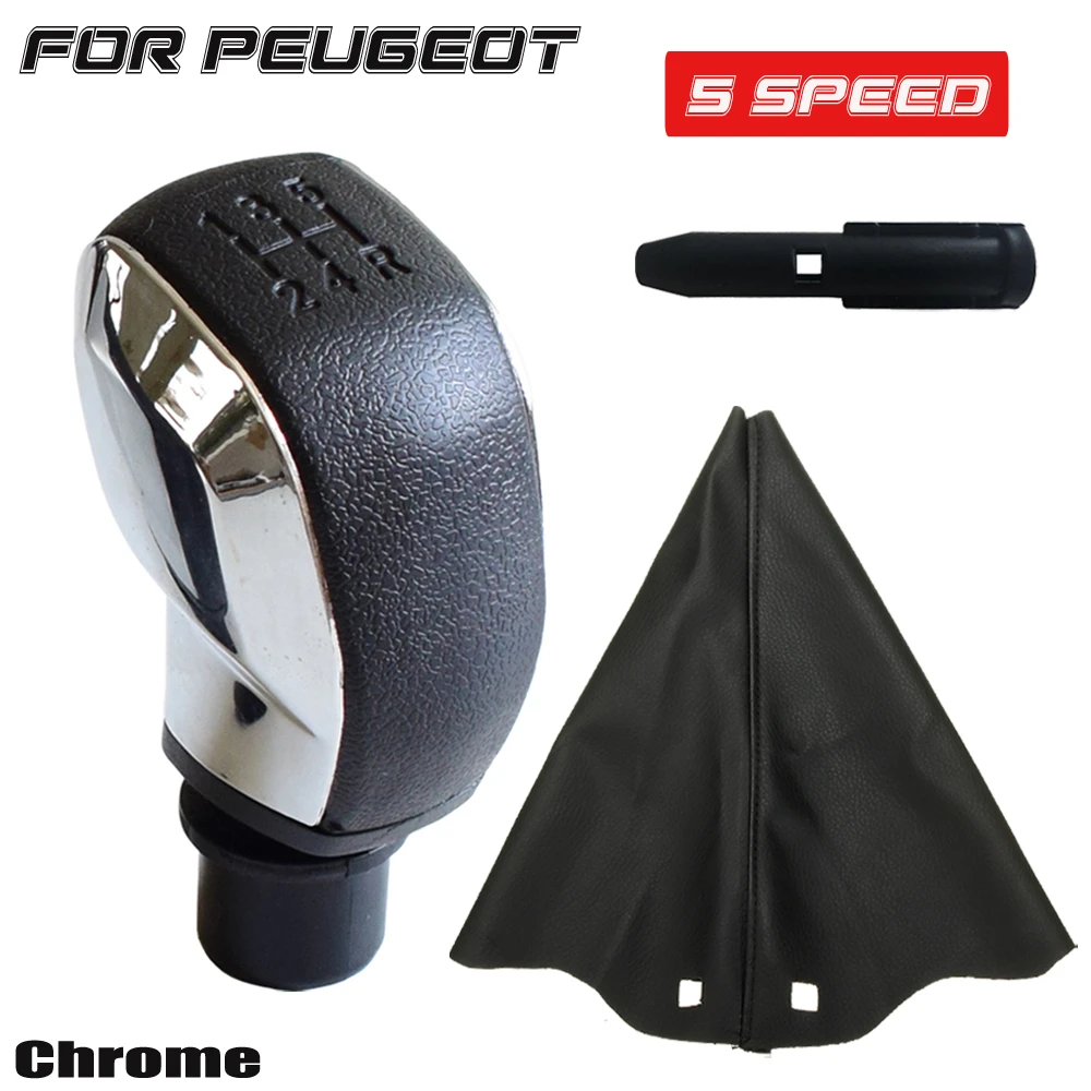 For Peugeot 206 Citroen C2 C3 C4 Sega Triumph Senna Elysee Picasso Shifter Boot Case Gear Shift Knob Head Lever Car Accessories