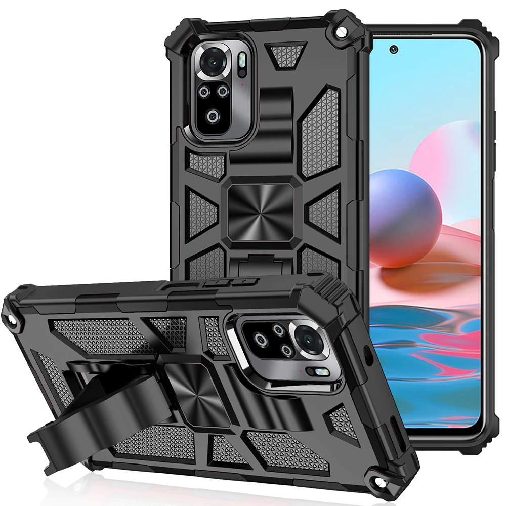 For Xiaomi Redmi Note 10 9 8 Pro 9C 9A 10S Cover For Xiaomi Poco X3 Pro NFG Note New Armor Bumper Shockproof Military Phone Case