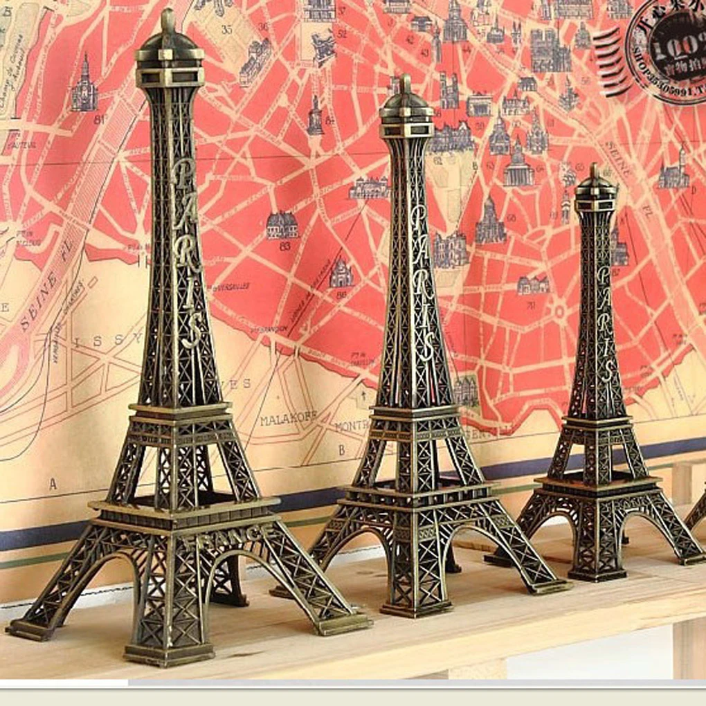 1 piece Paris Tower Tower Miniature Home Furnishing Decoration Gift Metal Model Home Jewelry Decoration