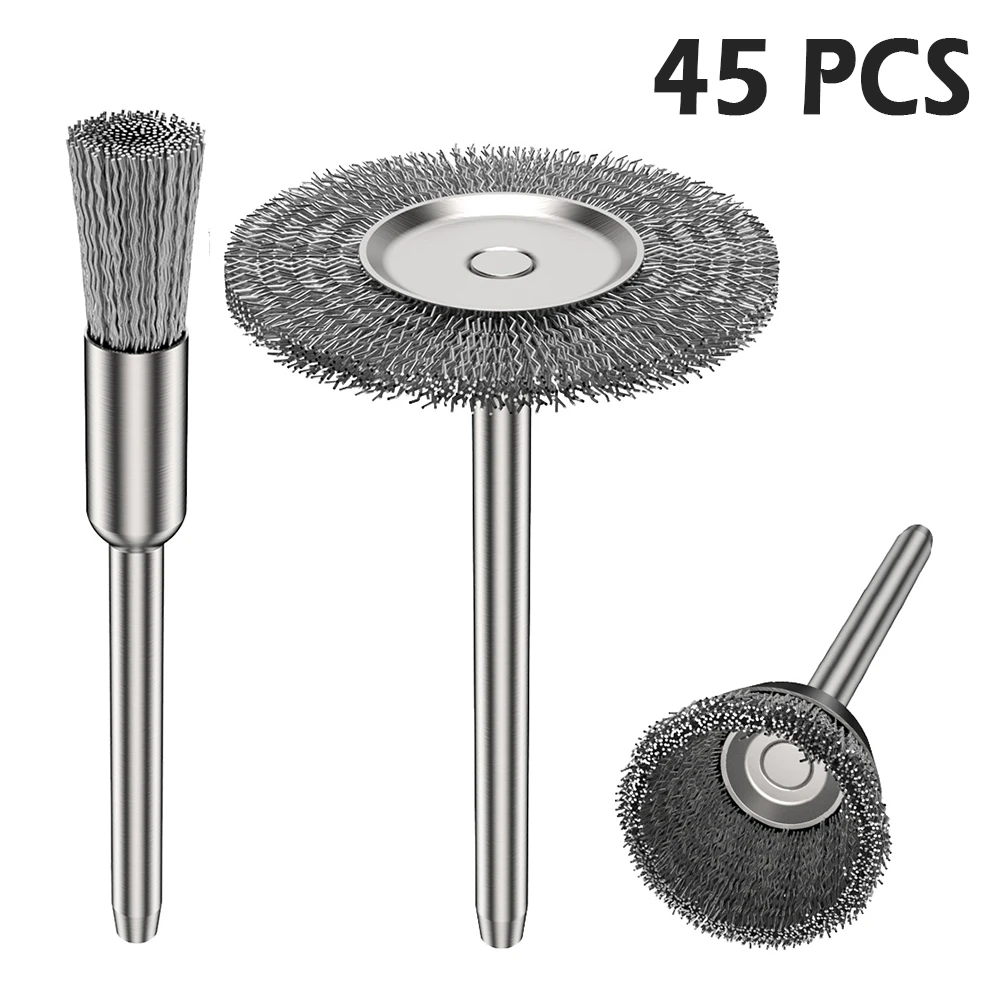 Dremel Accessories Stainless Steel Wire Wheel Brushes Set Kit for Mini Drill Rotary Tools Polishing Dremel Brush