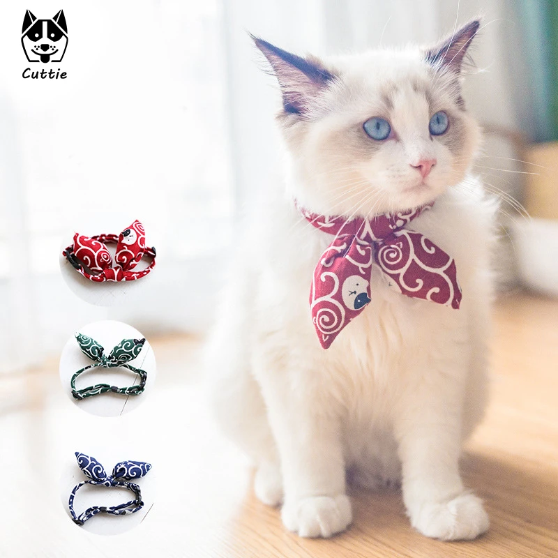 Cat Collar Bow Bowtie Cat Collar for Cats and Small Dogs Accessories Cat-Collar Kitten Pet Products Chihuahua Bow Tie Necklace