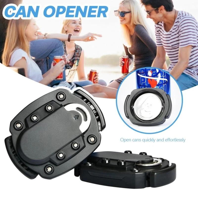 2in1 Multifunctional Can Opener Corkscrew Portable Stainless Steel Bottle Open Easy Use Beer Drink Top Resection ABS Can Opener