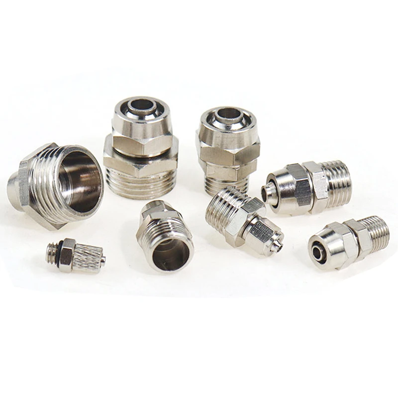 OD 4/6/8/10/12mm Hose Tube M5/1/8''/ 1/4'' 3/8'' 1/2'' Male Thread Pneumatic Fast twist Fittings Quick Joint Coupler Connector