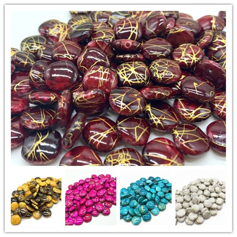 New 50pcs/lot 12mm Acrylic Beads Spacer Loose Beads For Jewelry Making DIY Bracelet Earring