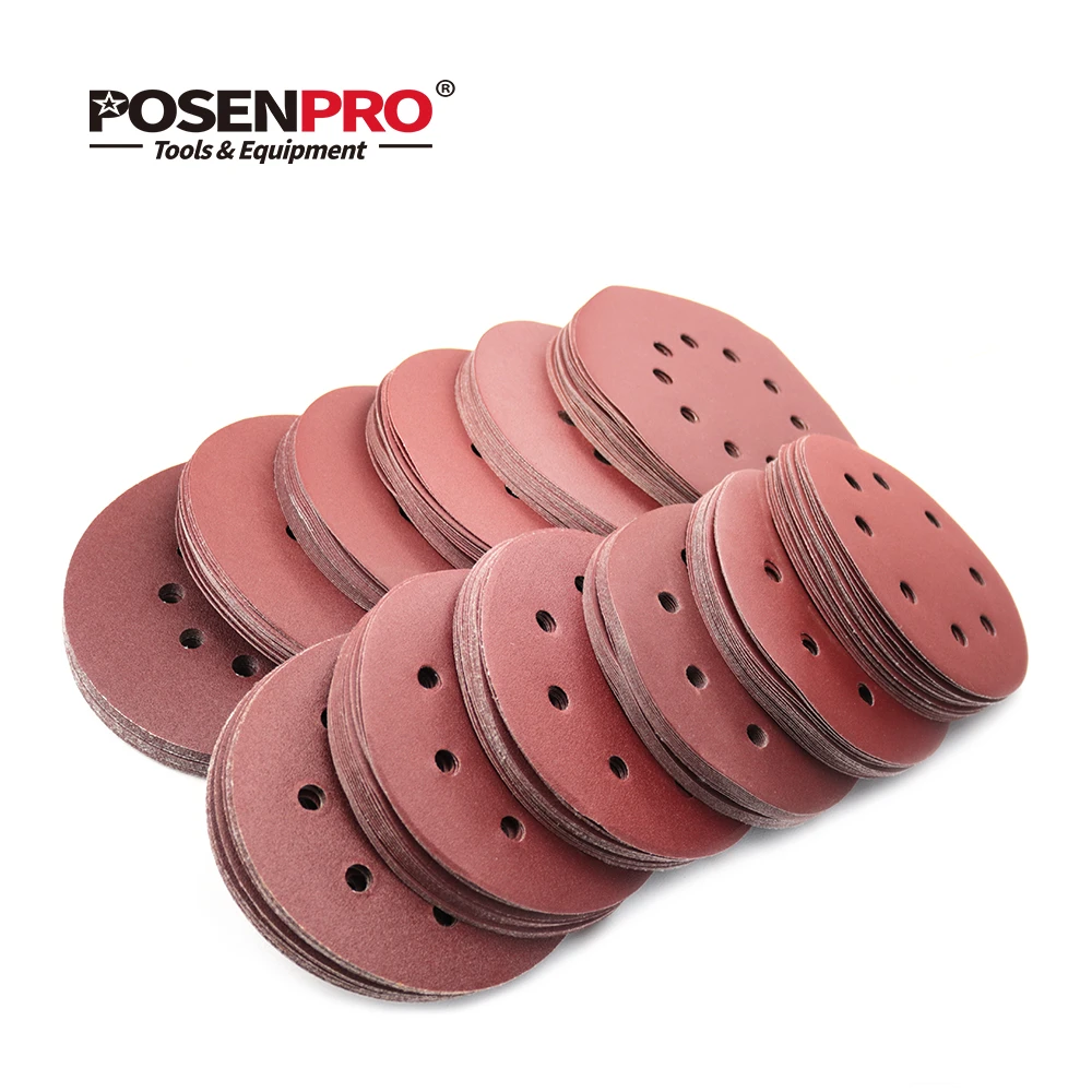 POSENPRO 180mm 215mm Polishing Sanding Disc Sandpaper Assorted holes For Drywall Sander Polisher PPDS185 PPDS225