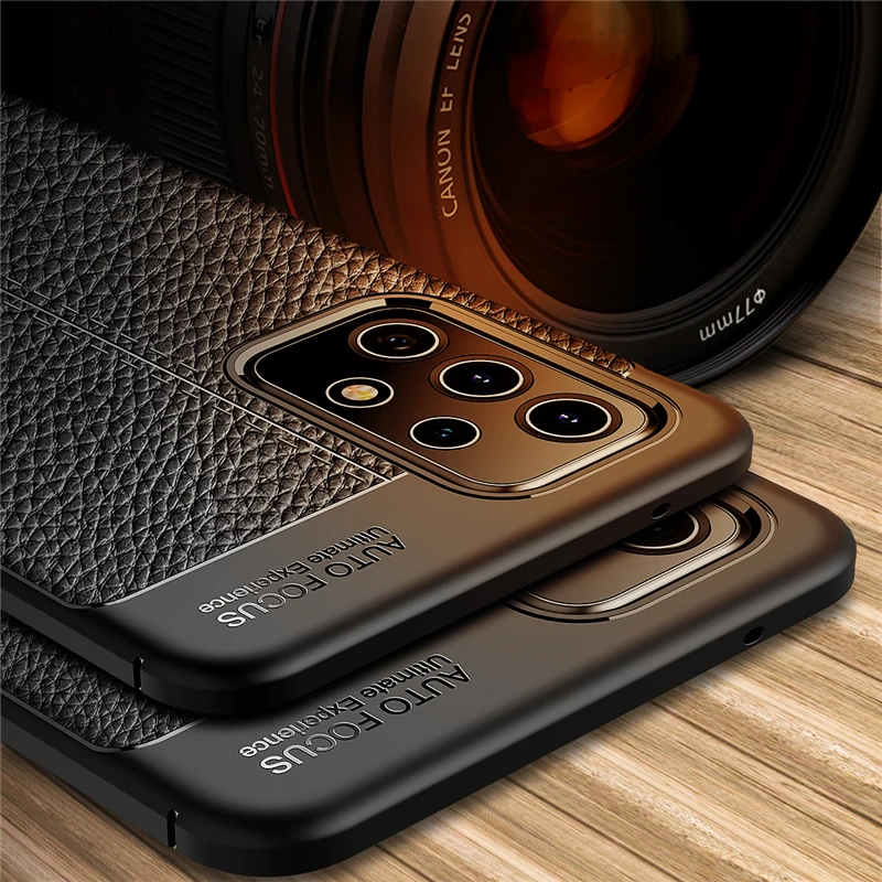 For Samsung Galaxy A72 Case Luxury Leather Soft Silicone Case For Samsung A72 A52 A12 Nacho M32 A02S A32 A71 A21S S21 A51 Cover