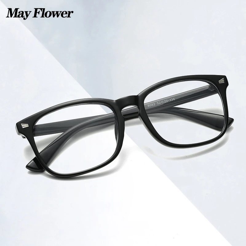 May Flower Blue Light Blocking Eyeglasses Decorative Glasses For Farsightedness Women's Glasses 2021 Big Size Reading Glasses +4