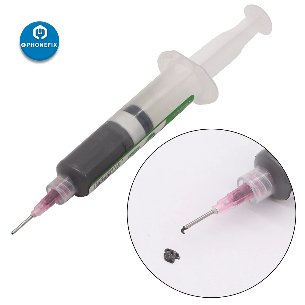 RELIFE RL-403 Solder Paste Flux Circuit Board Repair Syringe 10CC Sn63 20-38um No-clean Soldering Paste