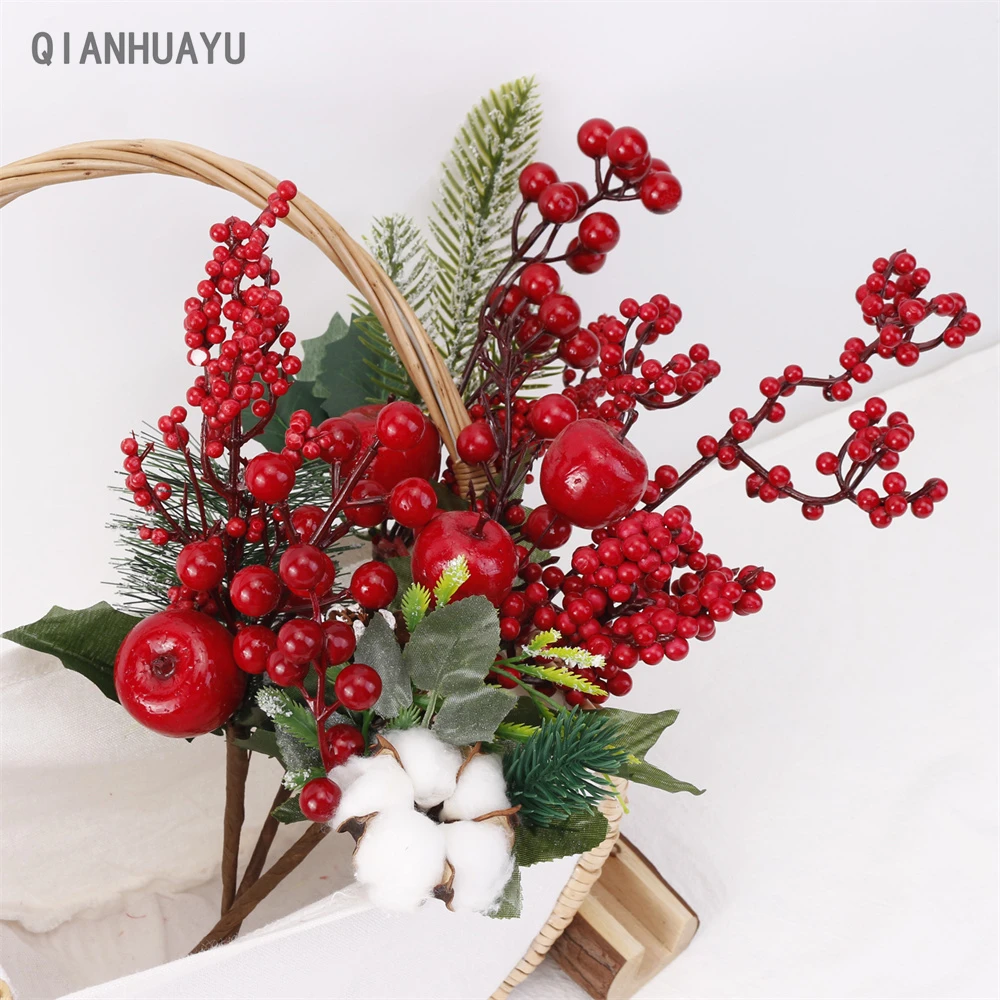 Christmas Decor Artificial Cotton flowers Stamens hawaiian party Decorations For Flower garland Home Living Room Wedding Decor