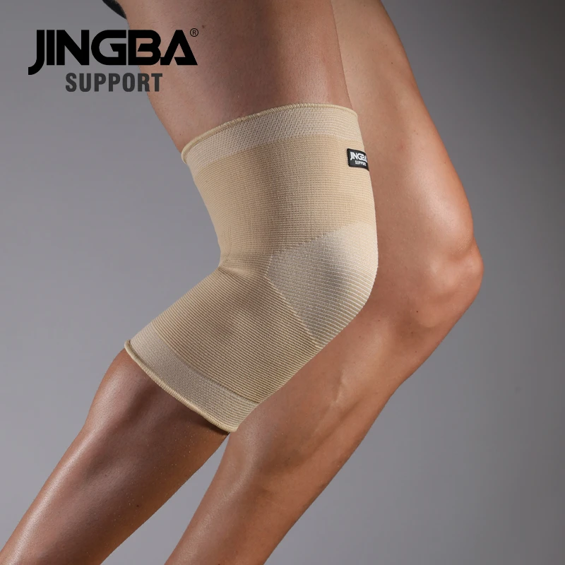 JINGBA SUPPORT Sports basketball knee pads support Elastic Nylon knee brace Volleyball knee protector rodillera deportiva