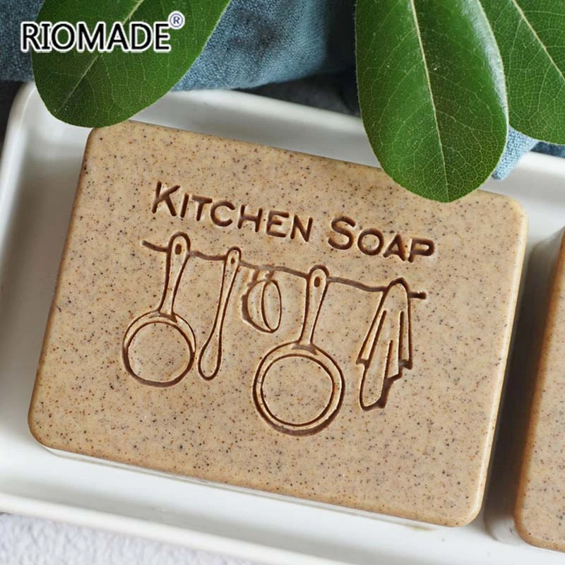 Kitchen Soap Stamp Home Cleaning Natural Seal With Handle Acrylic Soap Stamp For Handmade Making Chapters