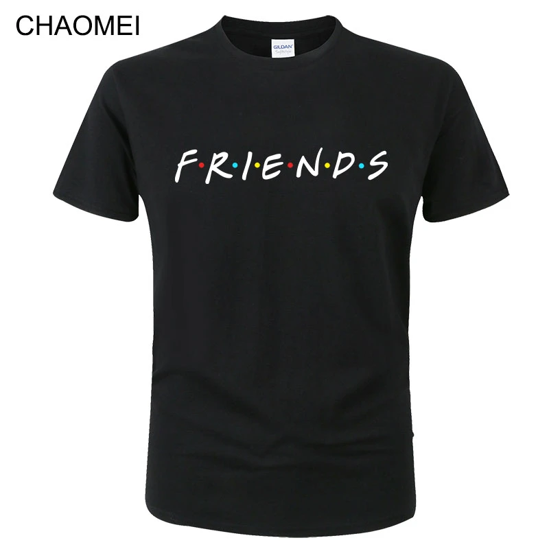 2020 Cool Friends T Shirt Men Women Summer Cotton Short Sleeve Letter Printed Tshirt Casual Funny T-Shirts Streetwear Tees C163