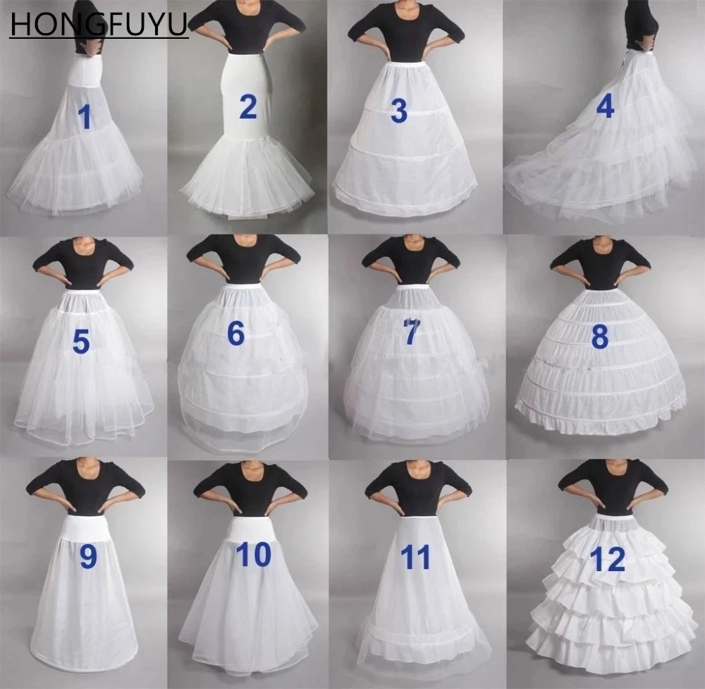 petticoat In Stock Many Styles Wedding Bridal Petticoat Hoop Crinoline Prom Underskirt Fancy Skirt Slip Hot Sell подъюбник