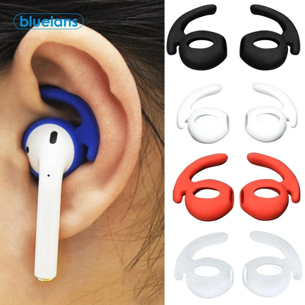 1 Pair Soft Silicone Protective Earhooks For AirPods Anti-slip Ear Hook Earphone Holders Cover Case for AirPods Ear Buds Headset