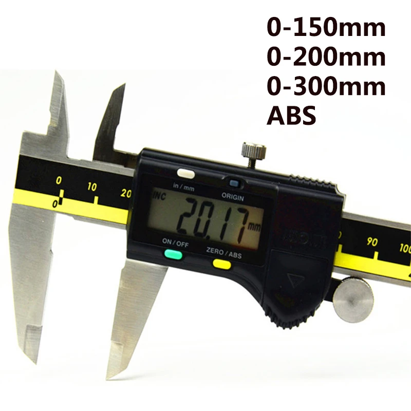 0-150mm 200mm 300mm Stainless steel Digital Caliper Origin mode electronic vernier caliper micrometer Digitaler Messschieber BOX