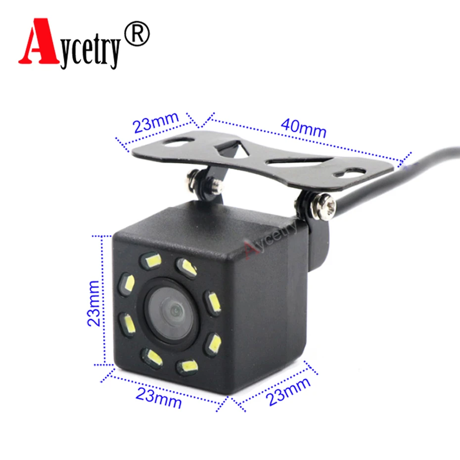 Aycetry! Universal Car Rear View reverse Camera 8 LED Night Vision Waterproof CCD HD Color auto Backup Parking Camera