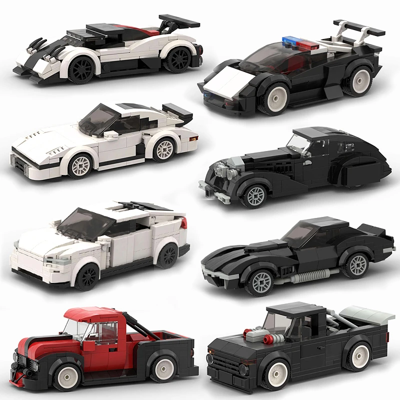 Speed Champions Muscle Car Collect Supercar F1 Bricks Building Model Blocks Moc Kits Kids Toy Boys City Vehicle SuperRun Sets