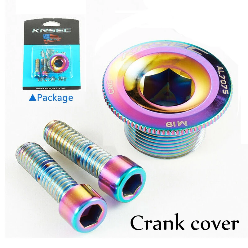 M15/M18/M20 Crank Cover Screw Cap M20 MTB Crankset Cover Aluminum BMX Road Bike Arm Bolt  Mountain Bike Parts Accessories