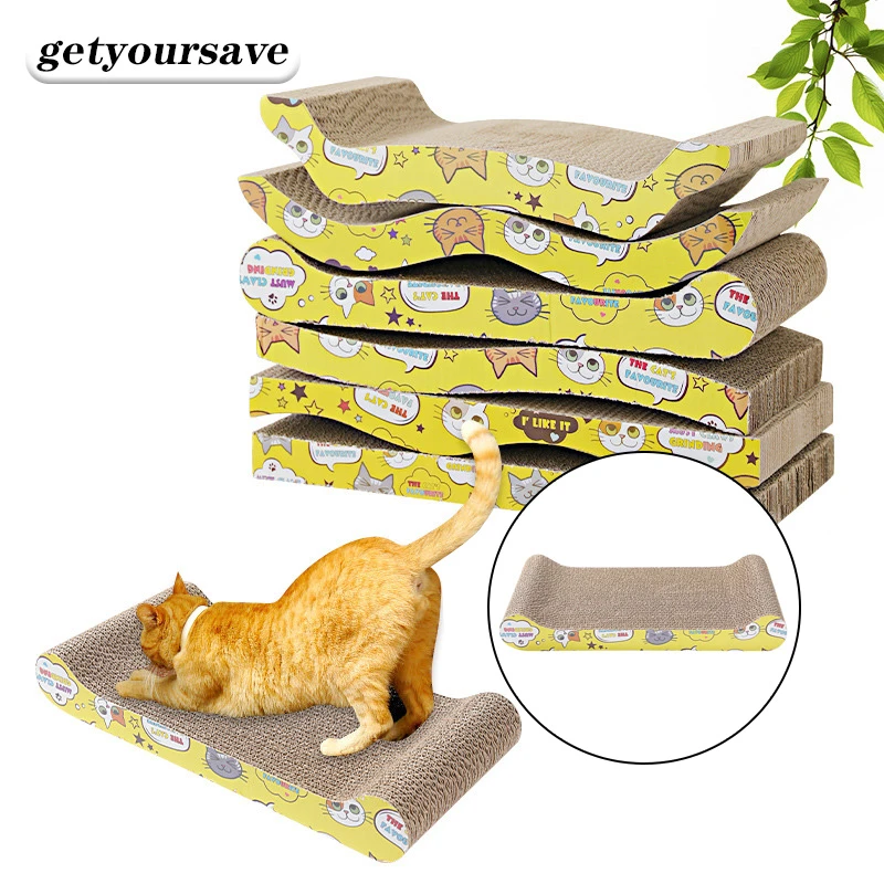 Cat Scraper Wearable Toy Cat Scratcher Cardboard Scraper for Cats Katten Scratch Board Scratching Post Claw Grinder Pet Products