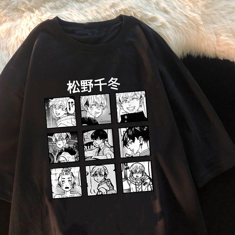 Japanese Anime Tokyo Revengers T Shirt Men Kawaii Harajuku Manga Graphic Tees Anime T-shirt Unisex Summer Tops Tshirt Male 90s