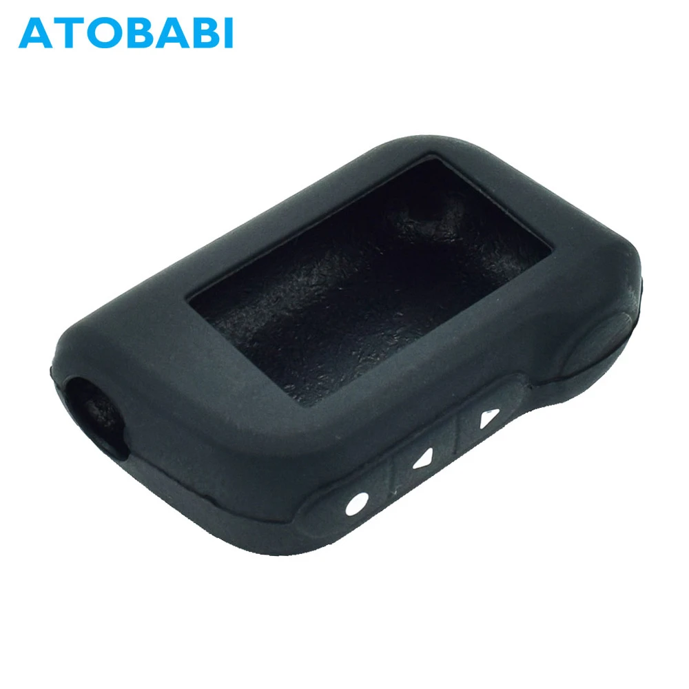 ATOBABI Silicone Key Case For StarLine A39 A96 A93 A36 A63 2-Way Car Alarm System LCD Silica Gel Remote Control Keychain Cover