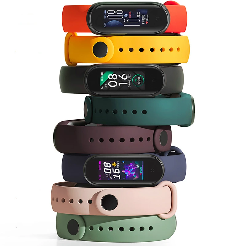 Replacement Strap for Xiaomi Mi Band 3 4 Bracelet for Mi Band 5 Silicone Sport Wristband Watchband Strap for Xiomi MiBand 3