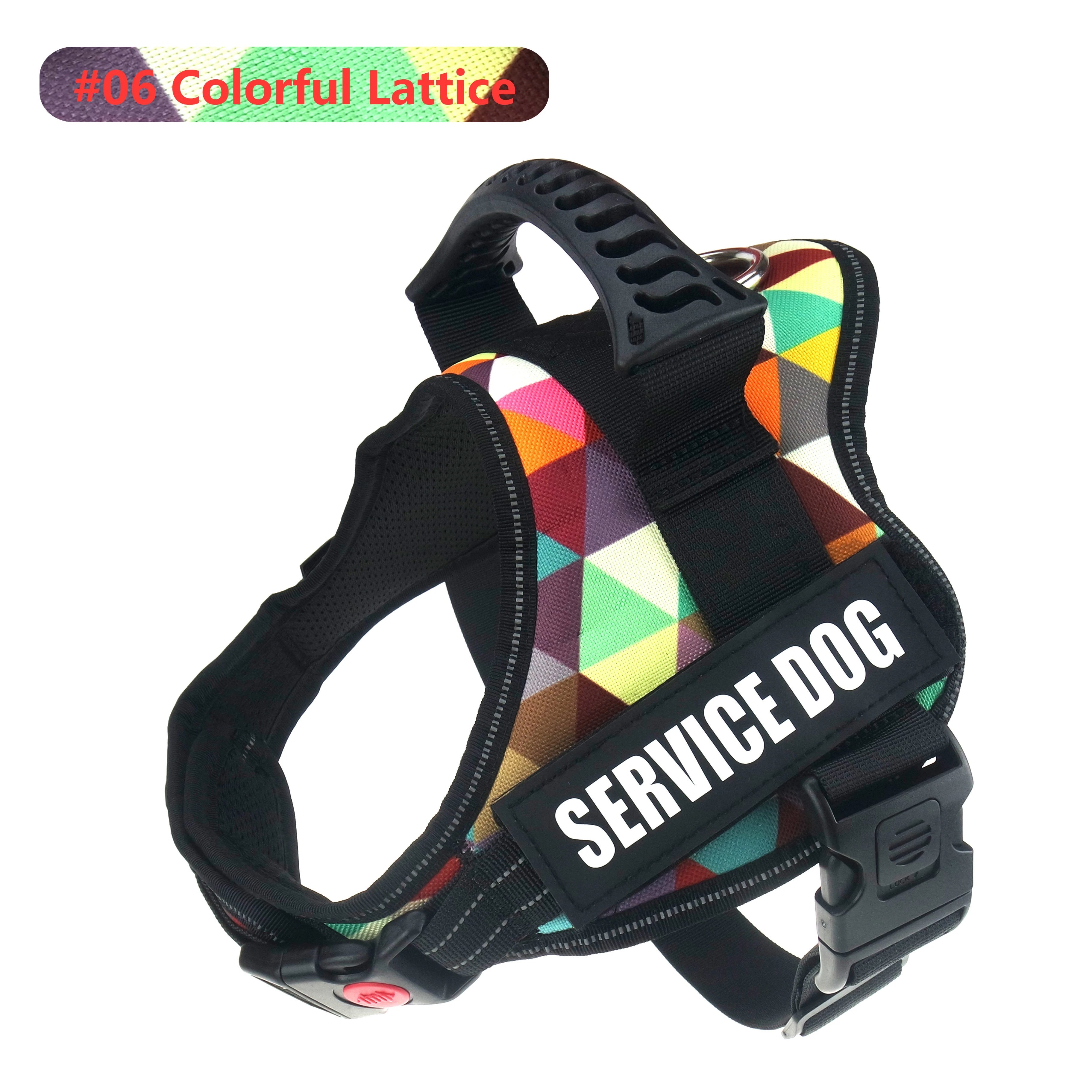 No Pull Harnesses For Service Dogs Reflective Adjustable Dog Harness Vest Collar For Medium Large Dog Supplies