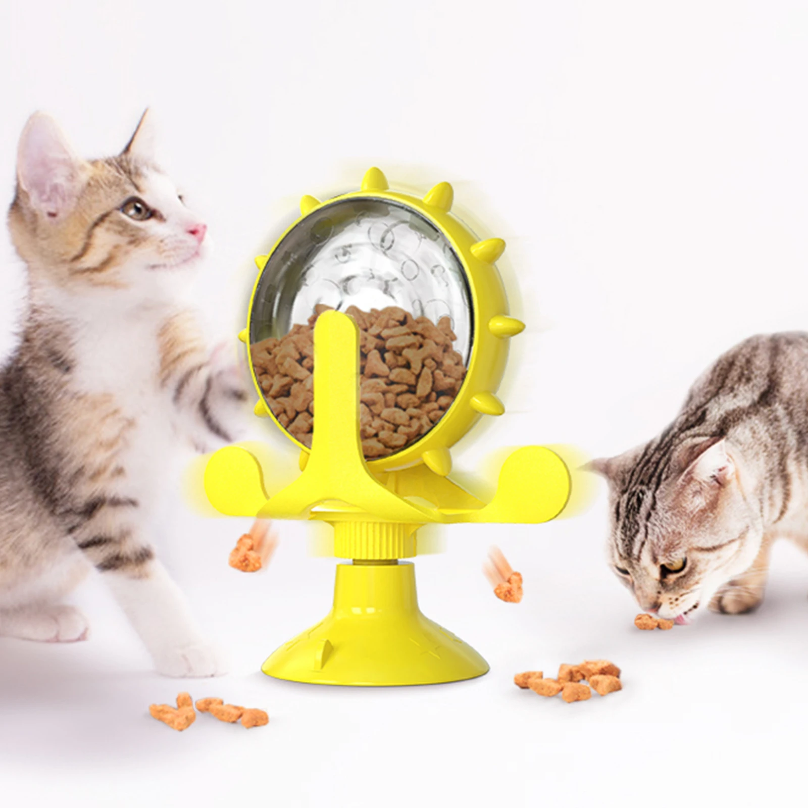 Cat Toys Dog Cat Feeding Interactive Wheel Toy Pets Leaking Food Training Ball Exercise IQ Cat Toys Pet Products