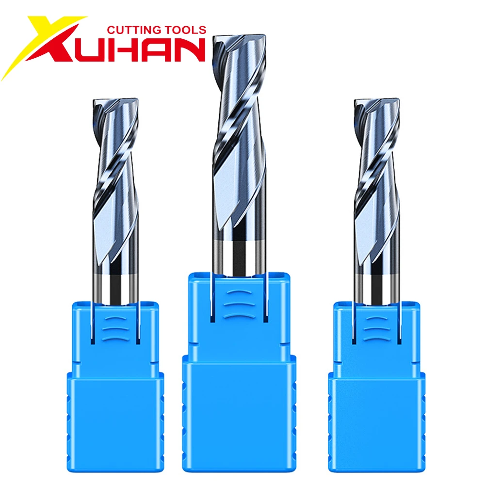 HRC50  2 Flute End mills Cutting 1 2 3 4 5 6 8 10  Alloy Carbide Milling Tungsten Steel Milling Cutter EndMill CNC cutting tools