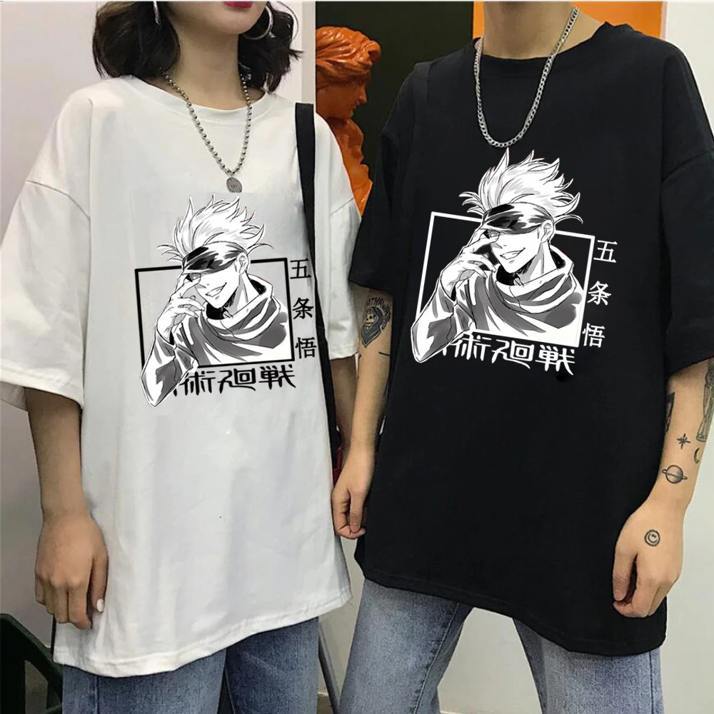 Jujutsu Kaisen Anime T-shirt Uniex Round Neck Short Sleeve Casual