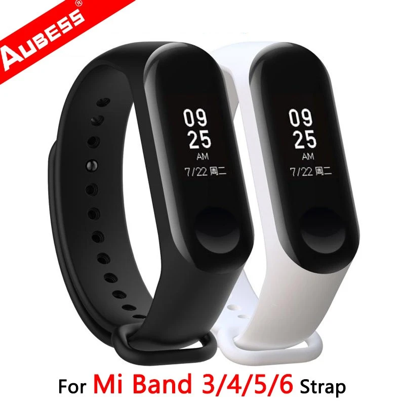 Strap For Xiaomi Mi Band 4 3 Silicone Wristband Bracelet Replacement For Xiaomi Band 3 4 MiBand 4 3 Wrist Color Soft Strap