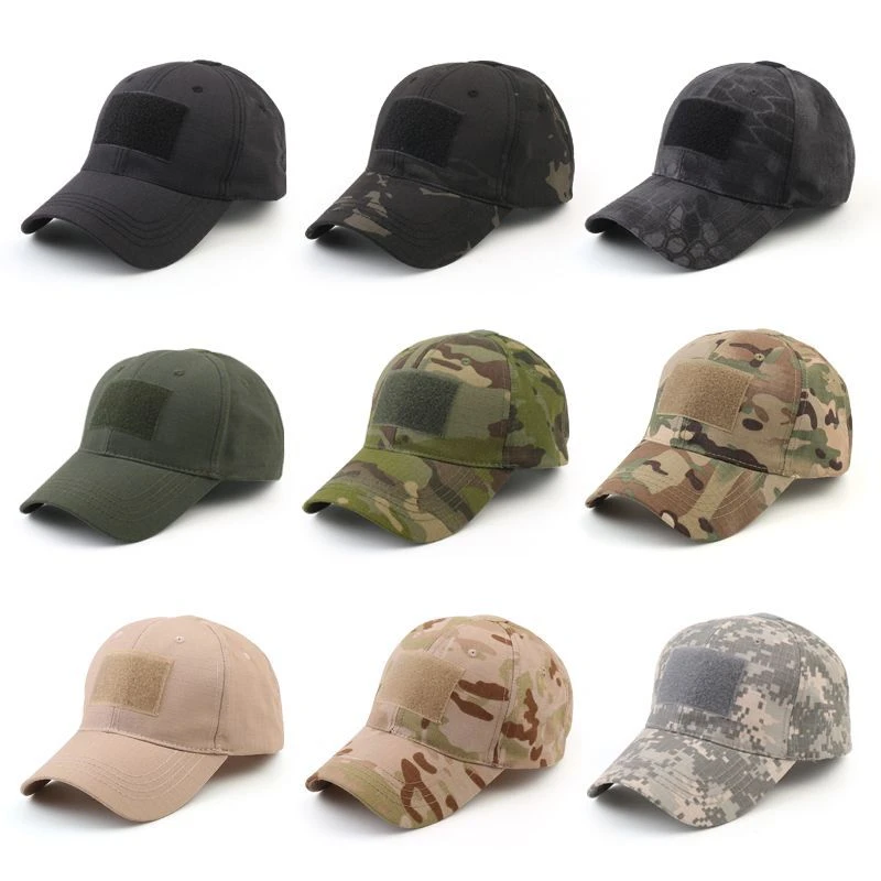 Outdoor Sport Snap Back Caps Camouflage Hat Simplicity Tactical Military Army Camo Hunting Cap Breathable Baseball Caps Sun Hat