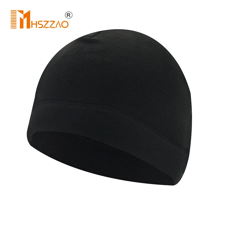 Thickened Polar Fleece Cap Windproof Cold and Warm Mountaineering Riding Double-Layer Warm Hood Hat Lining Outdoor Skiing Warmt