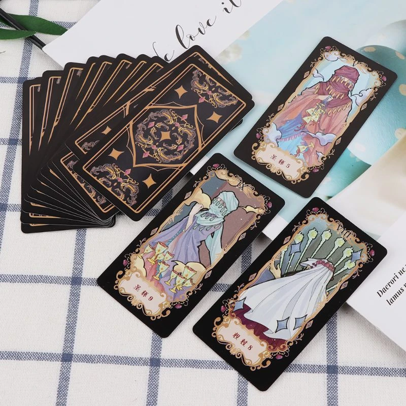 Student Tarot Cards With Colorful Box Mysterious Divination Astrology Board Game For Magicians Daily Board Games