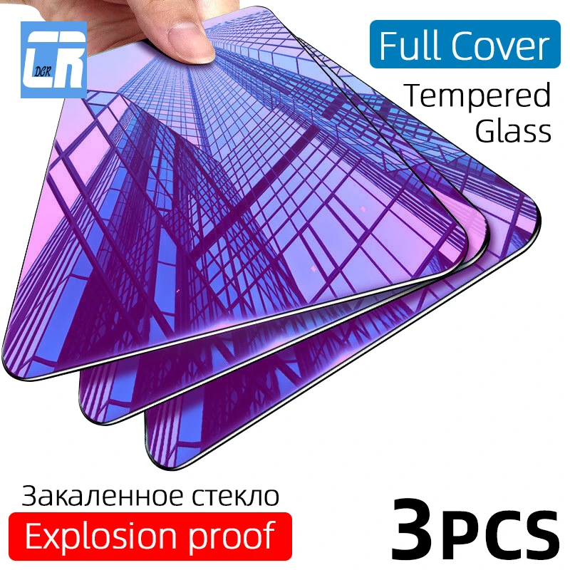 Anti-blue light Tempered Glass for Samsung Galaxy S10 Lite A30 A50 A10 A70 A72 A52 A71 A51 A21S M20 M30 M31 M21 Screen Protector