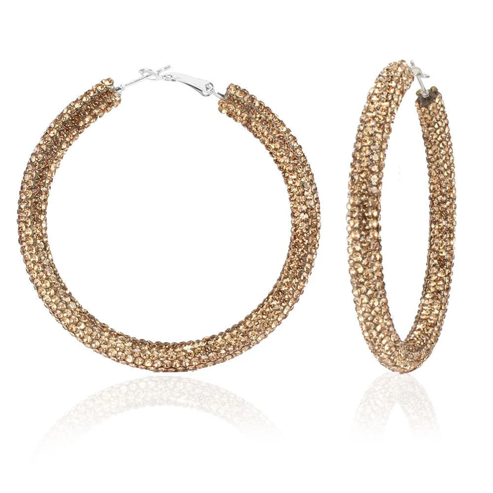 2020 Fashion Earrings Women's Earrings Golden Leopard Print Earrings Hollow Round Earrings