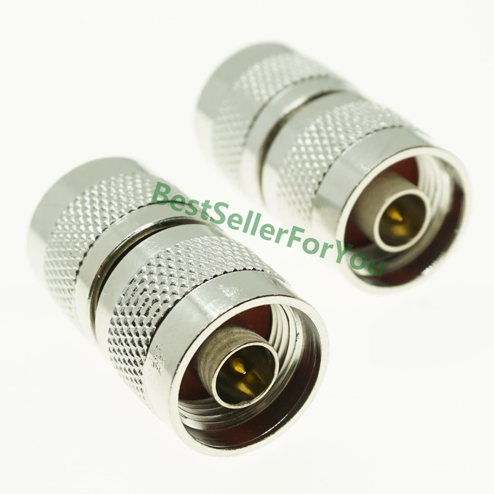 1Pcs N Type Male Plug to N Male Plug Double Straight RF Coaxial Adapter Connector