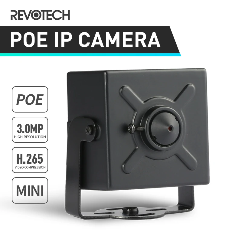 POE HD 3MP H.265 Mini IP Camera 1296P / 1080P 3.7mm Lens Indoor Security Metal ONVIF IP CCTV System Video Surveillance Cam P2P