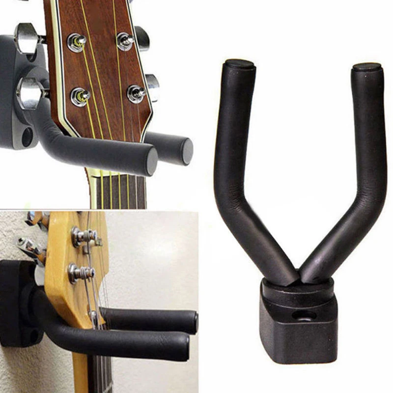 1 pcs Guitar Hanger Hook Holder Wall Mount Stand Rack Bracket Display Guitar Bass Screws Accessories