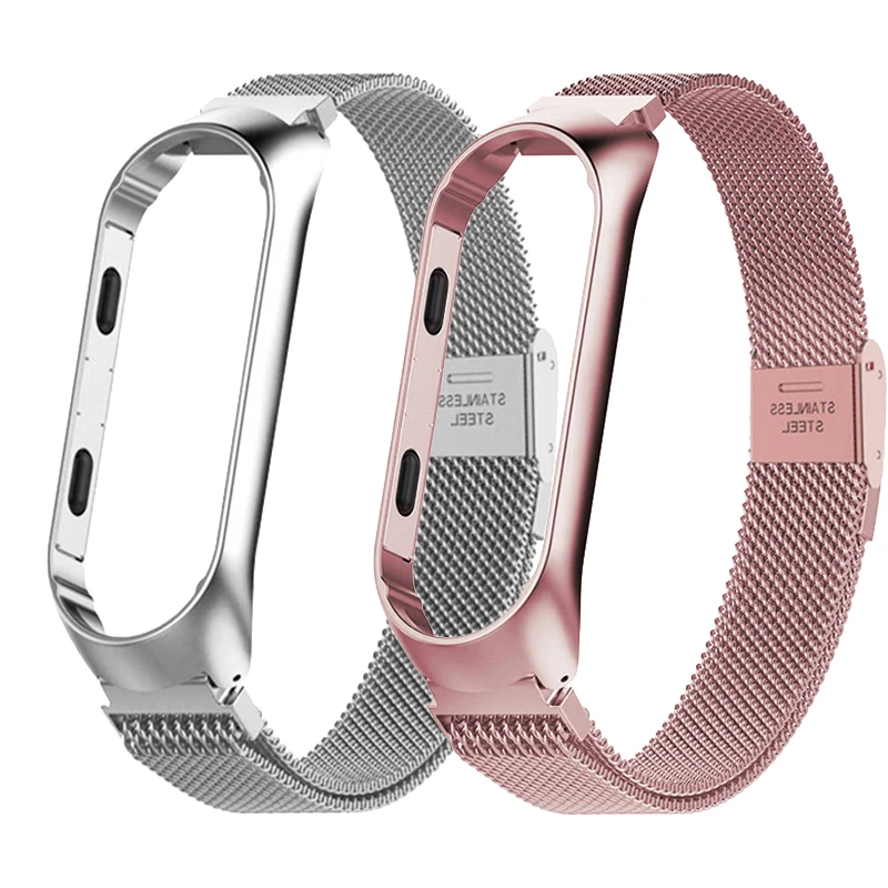 Watch Bracelet for Xiaomi mi band 4 mi band 3 Watch Strap Stainless Steel Band for Mi band 5 6 Watchband for Xiaomi Watches 6 5