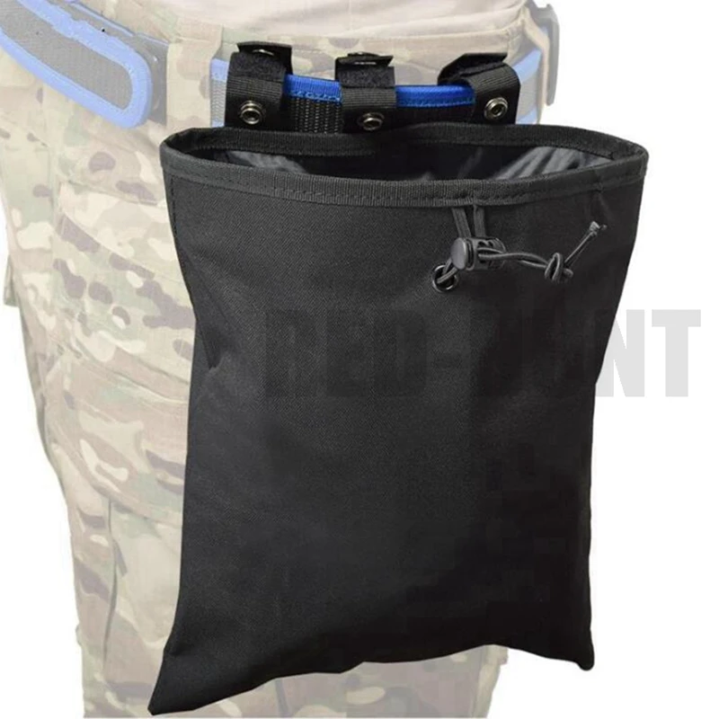 MOLLE Dump Pouch Tactical Mag Recovery Pouch Drawstring Magazine Recycling Pouch Airsoft Hunting Gear
