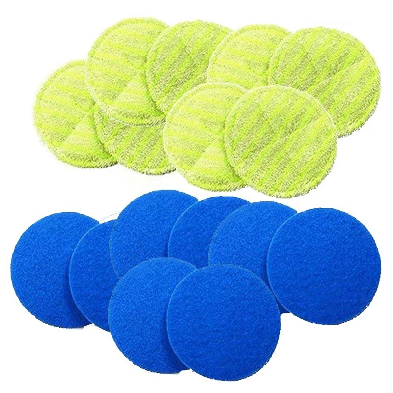 AD-Replacement Pad for Cordless Electric Rotary Mop Sweeper Wireless Electric Rotary Mop Replacement Scrubber Pad Including 8 Mi