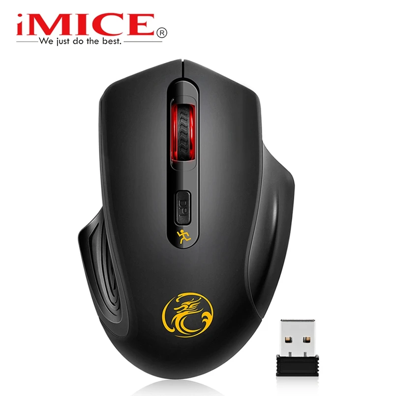 Computer Wireless Mouse Ergonomic Silent Mouse Wireless Optical Mice with USB Receiver 4 buttons  2.4G USB Mause For PC Laptop