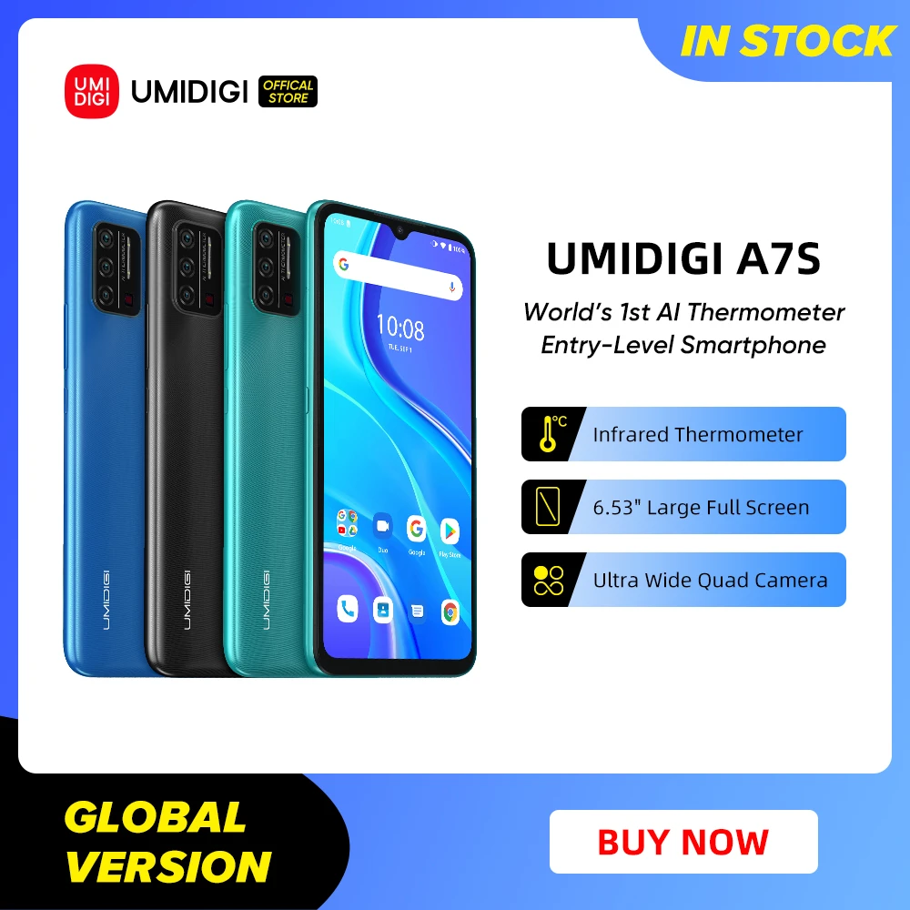 [In Stock] UMIDIGI A7S Smart Phone 6.53