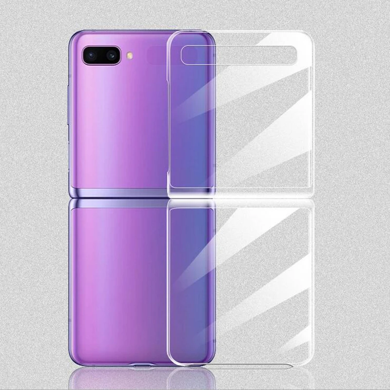 For Samsung Galaxy Z flip Clear PC Case Slim Protective Shell Shockproof Hard Cover Skin Smartphone Accessories