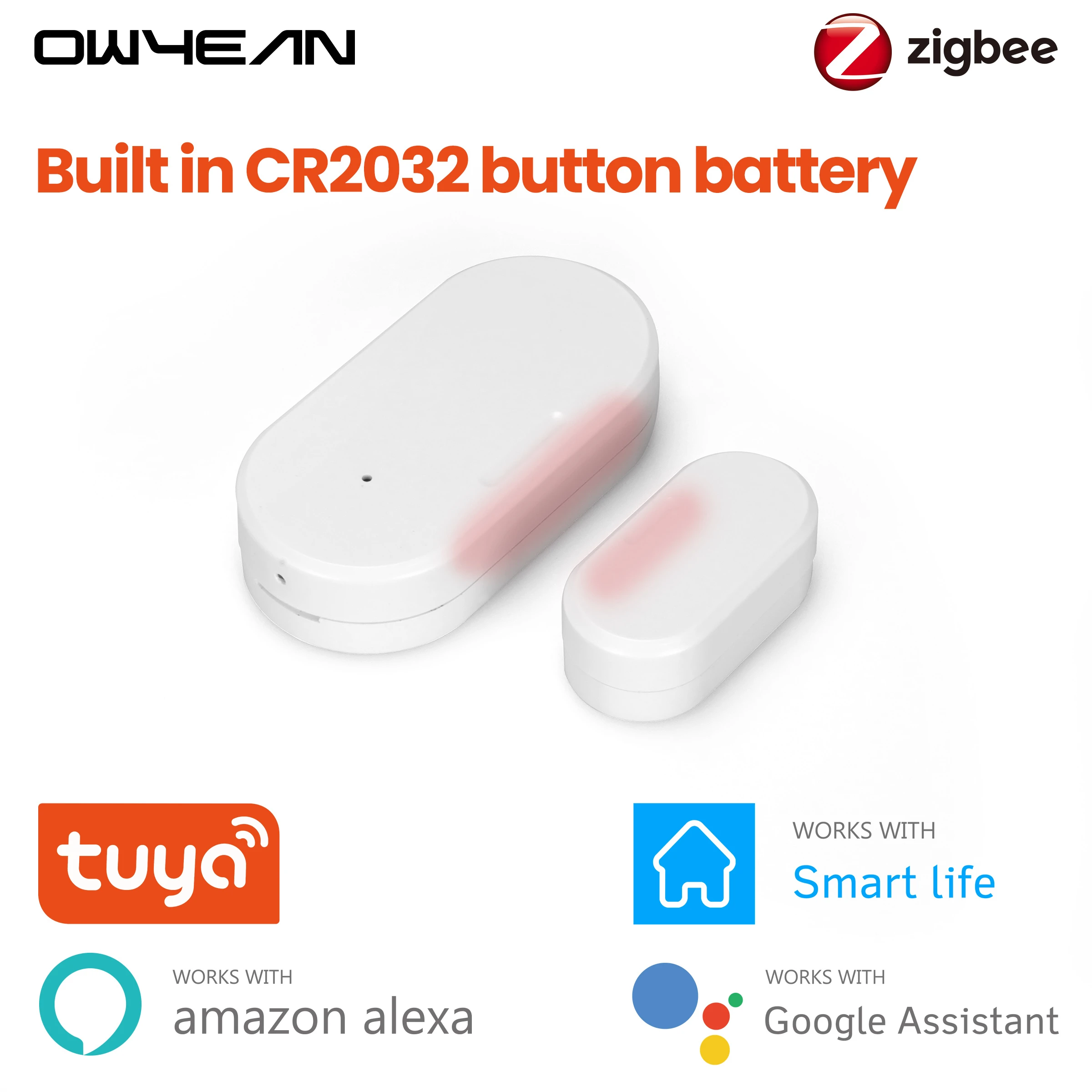 Tuya Zigbee 3.0 Smart Contact Detectors Security Gate Door Window Sensor Transducer Smart Life Home Works With Alexa Google Home