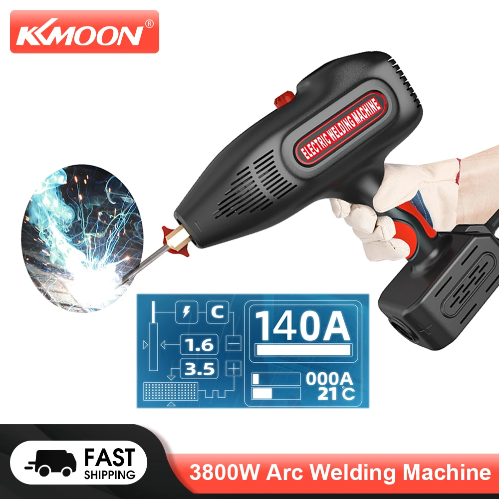KKMOON 3000W Intelligent Handheld Portable Electric Arc Welding Machine Digital Display Electrodeless Current Adjustable