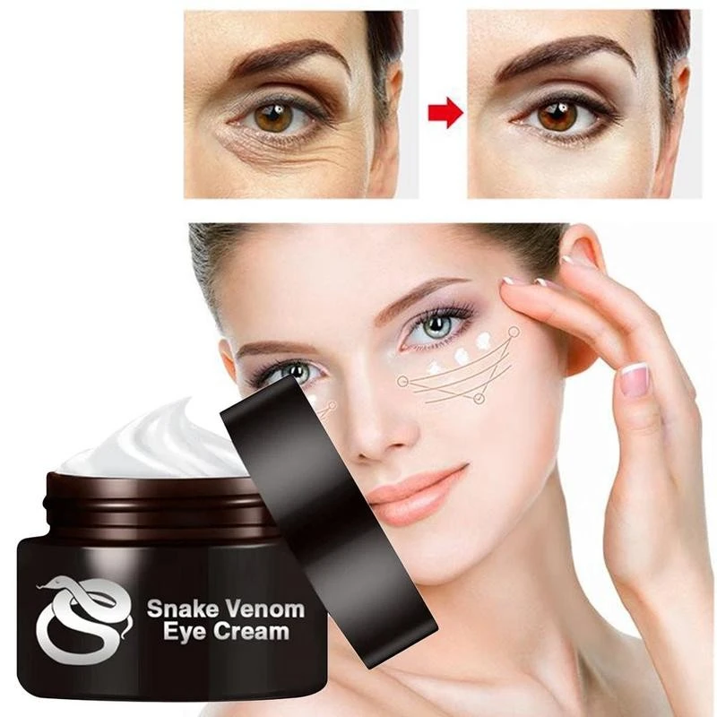 30g Snake Peptide Eye Cream Smooth Fine Lines Lifting Firming Skin Anti Removal Dark Circle Eyes Bags Fat Granule