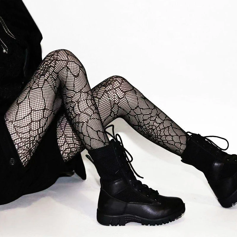 Hot Selling Tights Woman Underwear Party Clubwear Sexy Stockings Street Gothic Hosiery Plus Size Women Mesh Fishnet Pantyhose