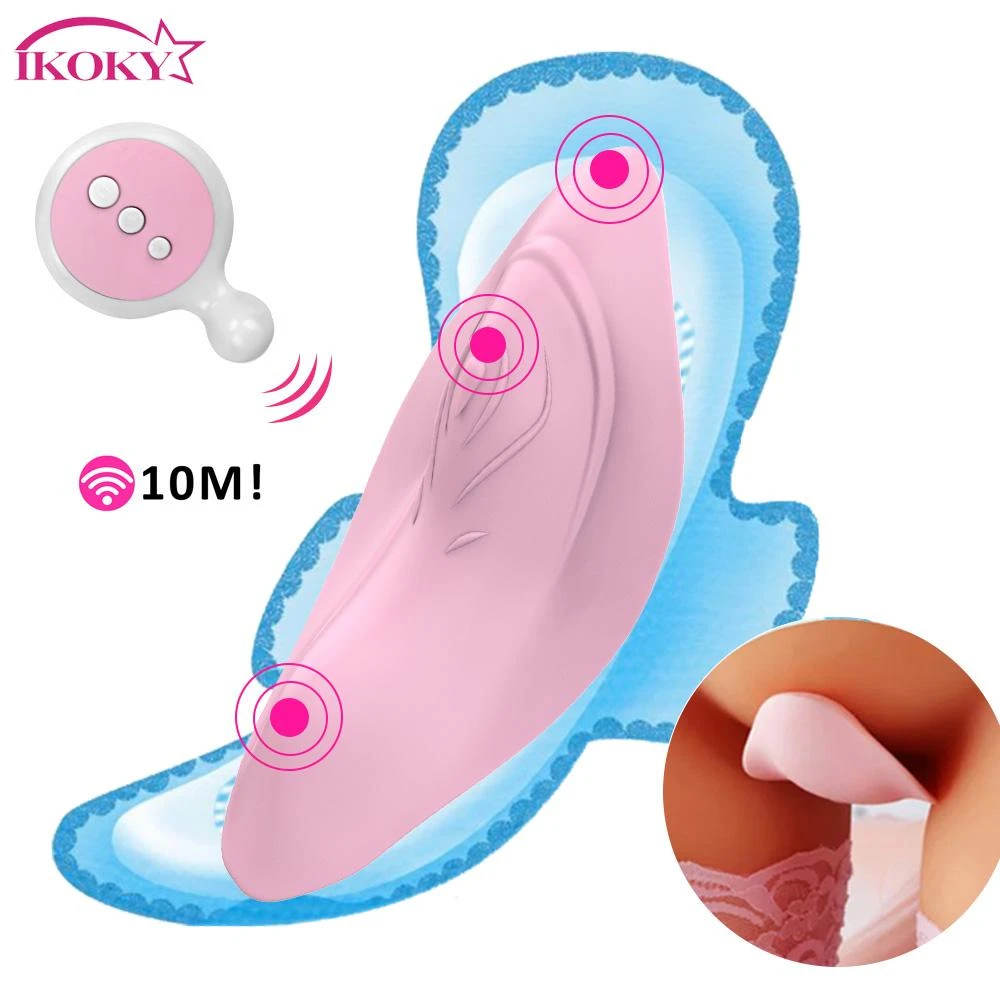 IKOKY Portable Panty Vibrator Invisible Vibrating Egg Sex Toys Vibrator for Women Clitoral Stimulator Dildo Remote Control